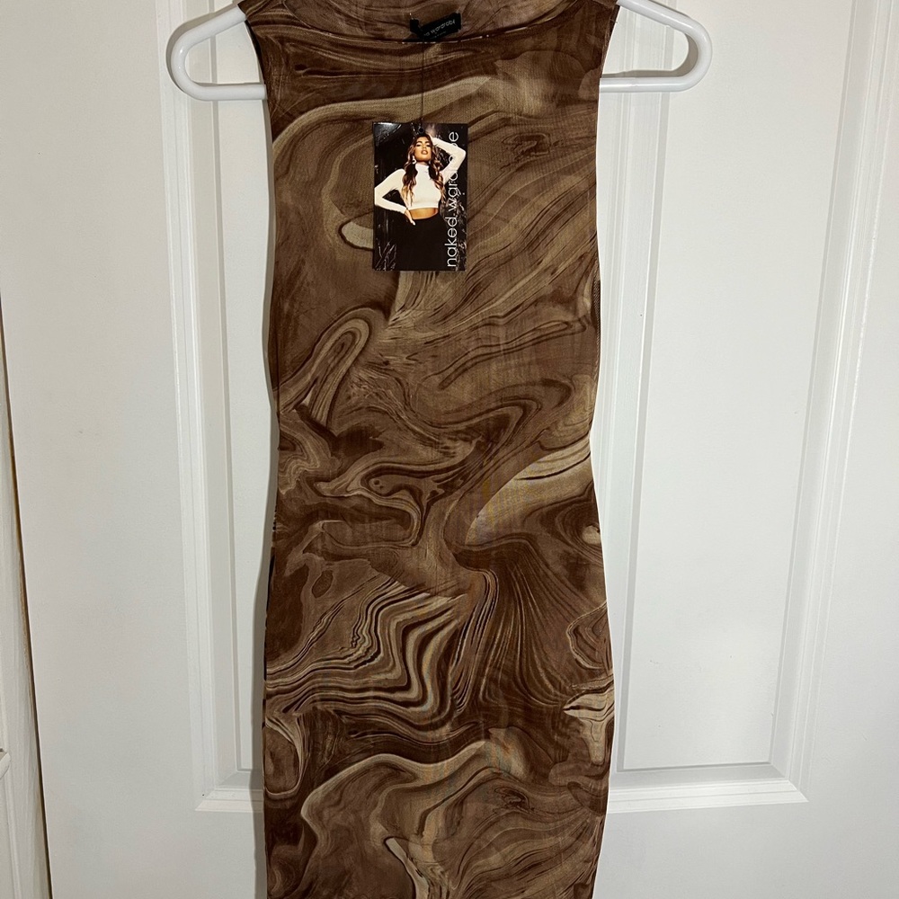 Naked Wardrobe Marble Dress - Medium